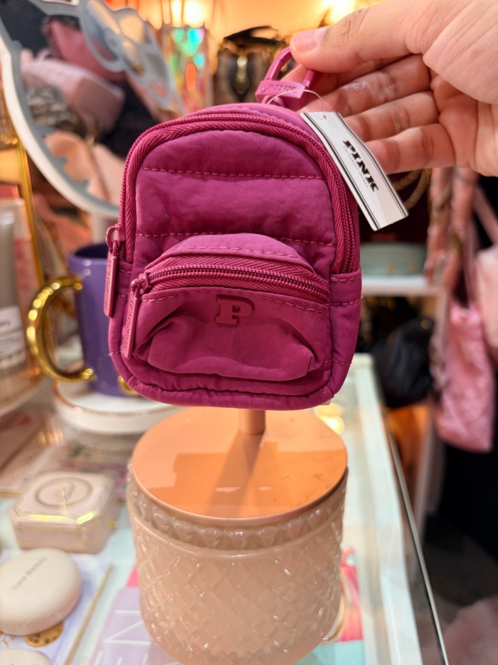 New VSPink Mini Backpack Keychain - Picture 2 of 5
